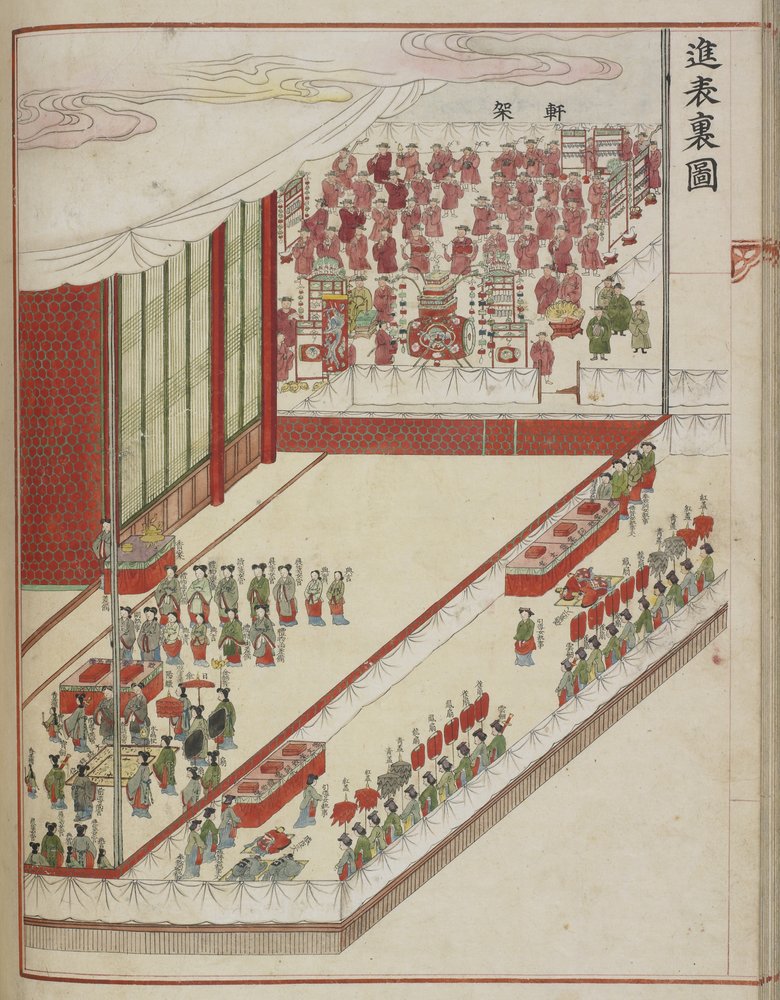 Kore mahkeme ritüeli Leydi Hyegyong ve Veliaht Prens Sado #39 nun 1749