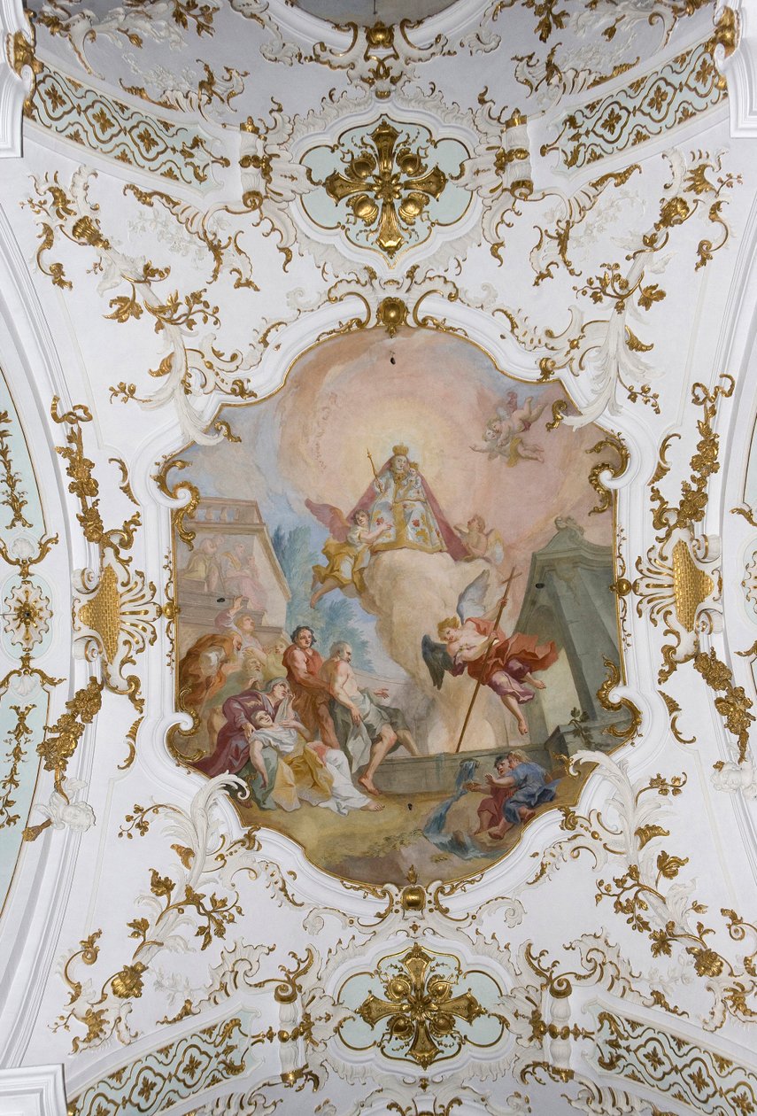 Andechs Manastırı, Fresk, Andechs, Bavyera, Almanya by Unknown