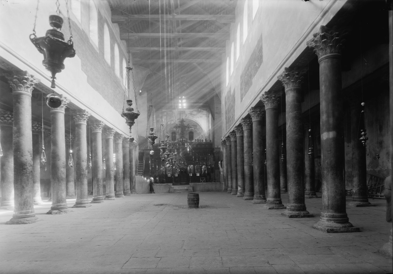 Doğuş Kilisesi, Bethlehem, 1934-9 (bw fotoğraf) by Unbekannt Unbekannt