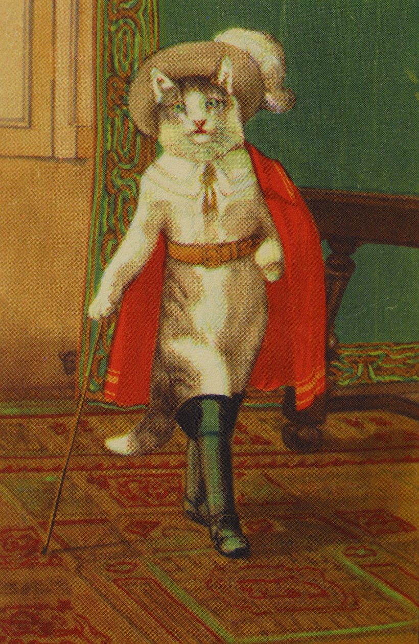 Çizim Boot Cat Conte de Perrault by Unknown