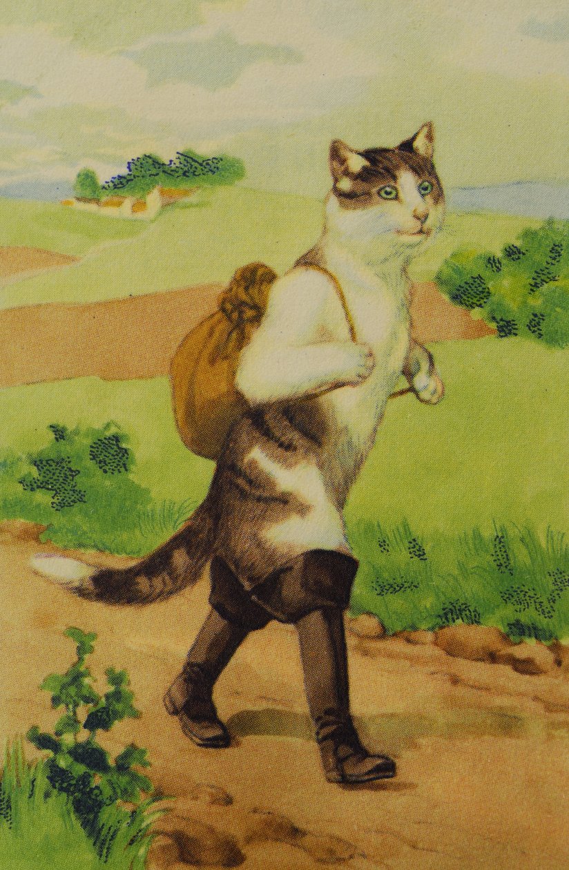 Çizim Boot Cat Conte de Perrault by Unknown
