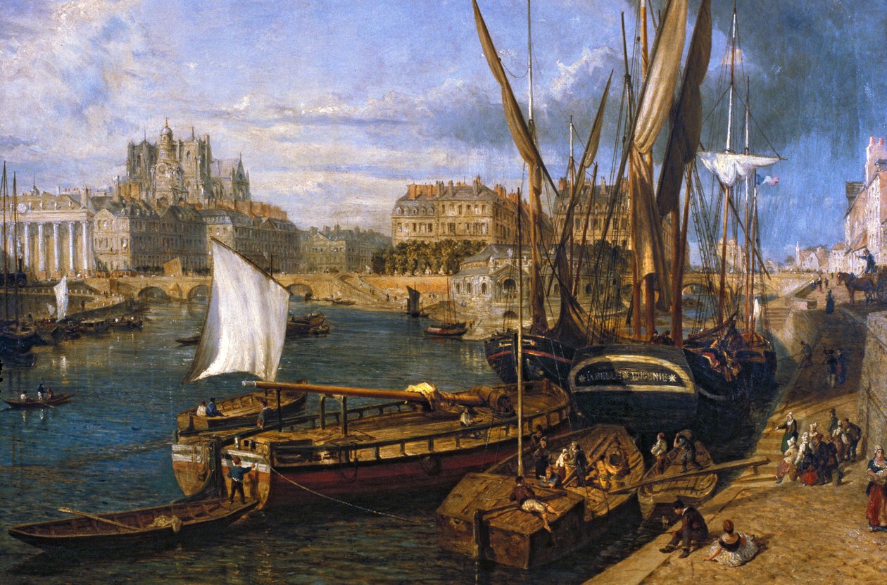 Loire Atlantique N * 120 - Nantes - Musee Dobree - “” Nantes Limanı ”” - Parrot William (1813-1869) - 1804 resmi by Unknown