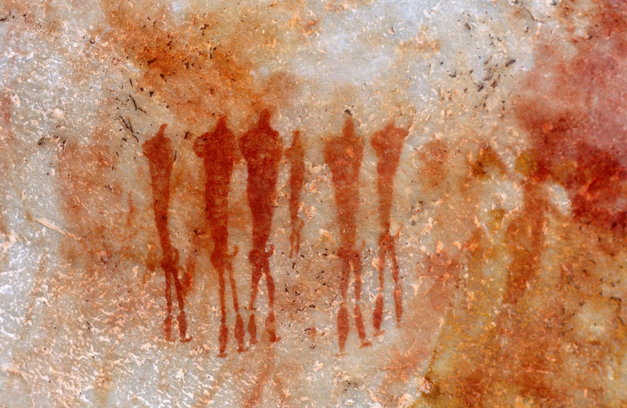 San (Bushmen) kaya resimleri, Cedarburg, Western Cape by Unknown