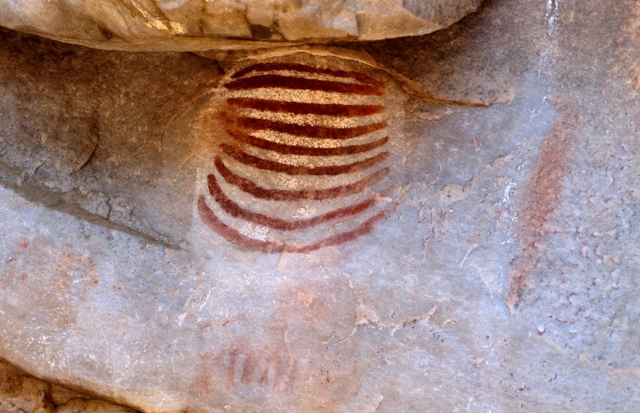 San (bushmen) kaya resmi, Cedarburg, Western Cape by Unknown