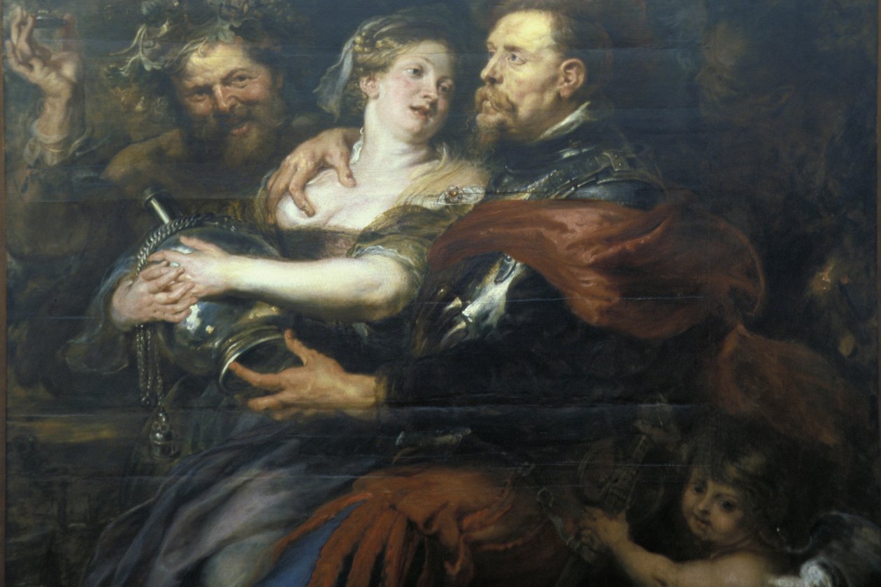 Venüs ve Mars tablosu, Pierre Paul (Pierre-Paul) Rubens (veya Peter Paul veya Petrus Paulus) (1577-1640) sanat eseri, Palazzo Bianco, Cenova, Ligury, İtalya by Unknown