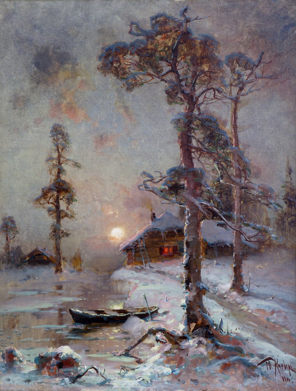 Kış gün batımı. yonca by Юлий Юльевич Клевер