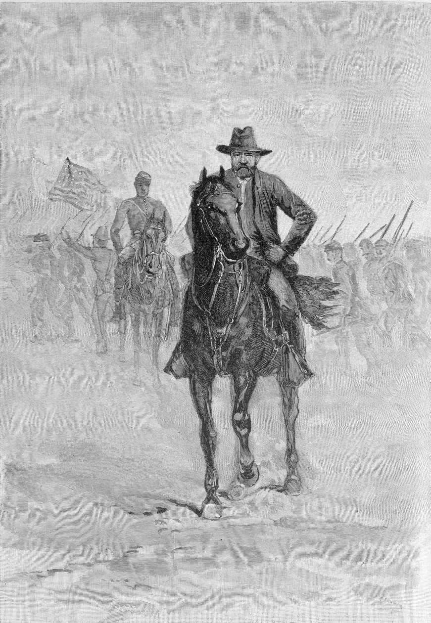 General Grant, Spotsylvania adliyesinde, C.H. Reed, Robert Underwood Johnson tarafından düzenlenen 