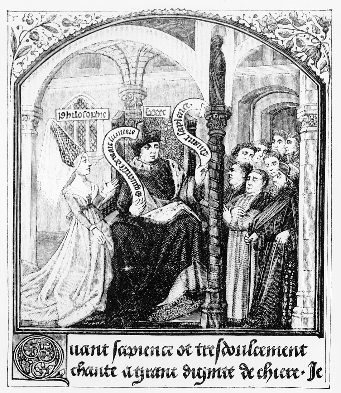 Boethius (480-524), Jean de Meung tarafından çevrilen 