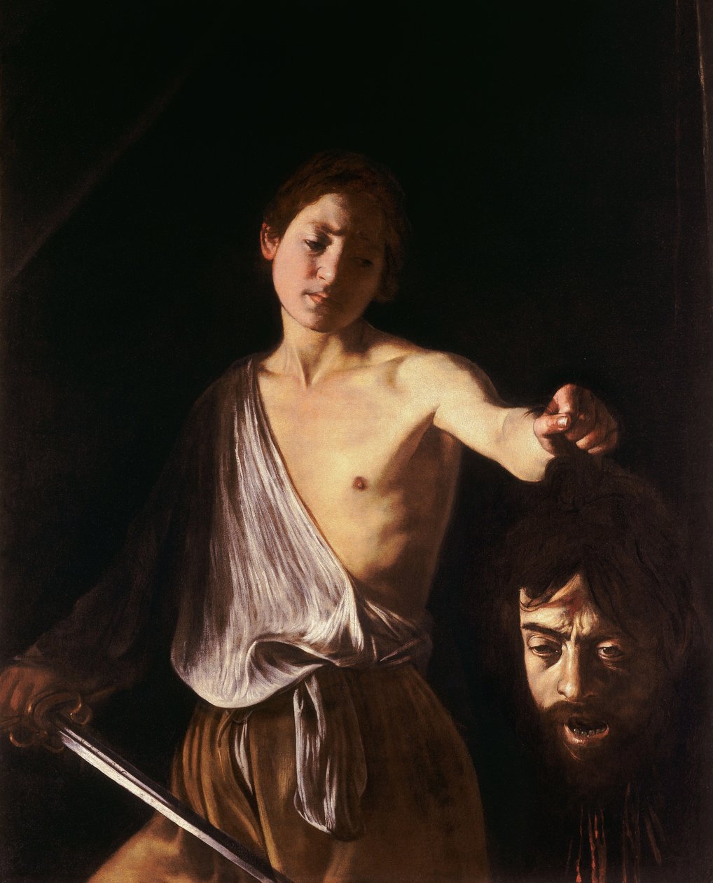 Goliath Başkanı ile David by Michelangelo Merisi Caravaggio
