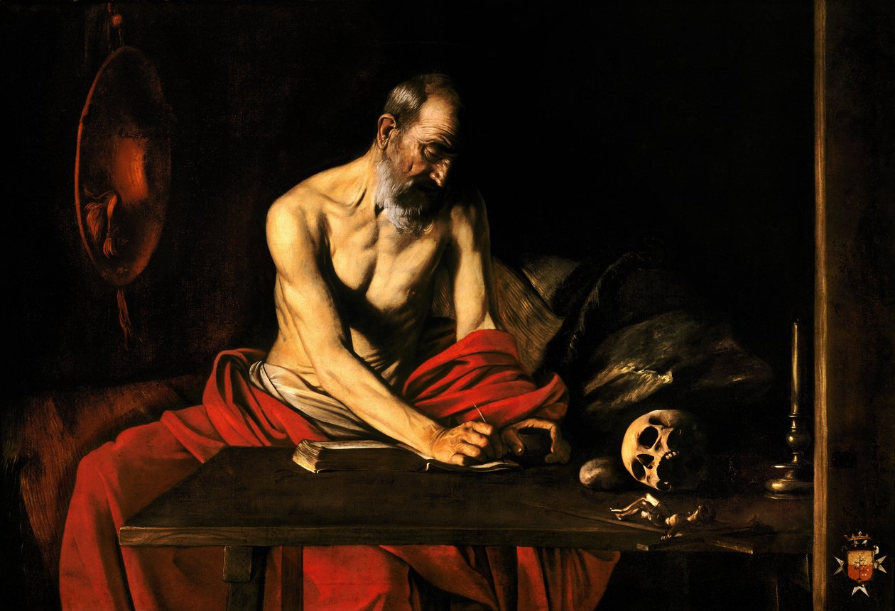 Aziz Jerome Yazısı by Michelangelo Merisi Caravaggio