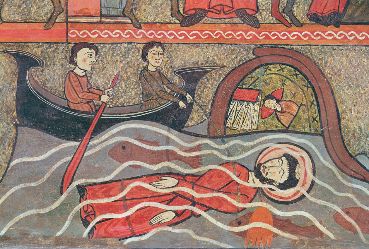 Aziz Clement Şehitliği, Sant Climent de Taüll Kilisesi, Vall de Boi, Alta Ribagorça, 2. yarı 13. yüzyıl (tempe by Catalan School