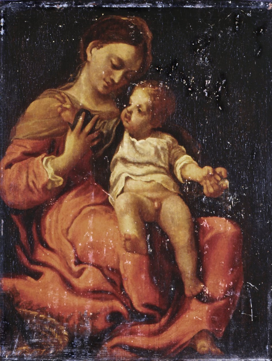 madonna ve çocuk by Antonio da Correggio