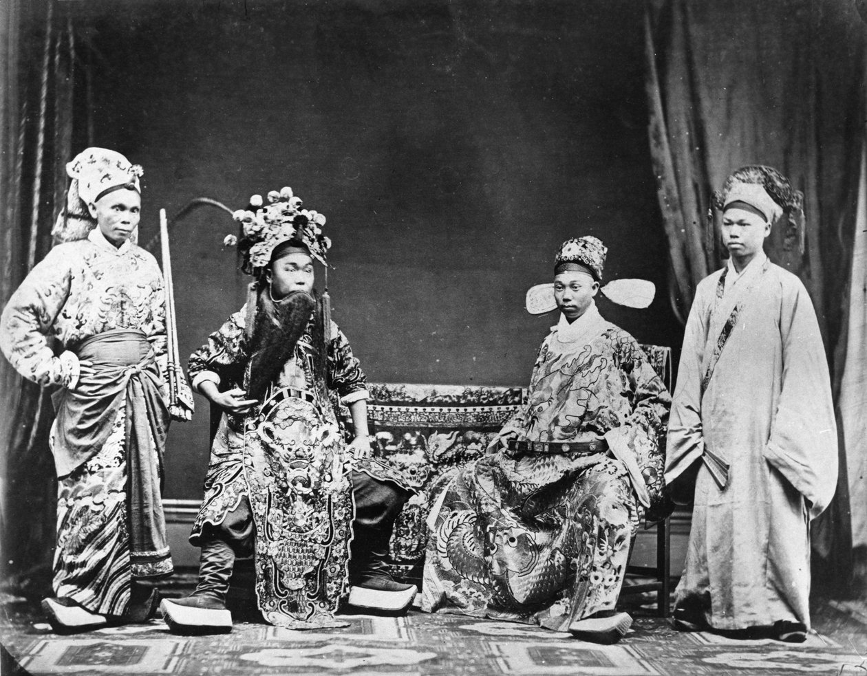Çinli Aktörler, 1878 by English Photographer