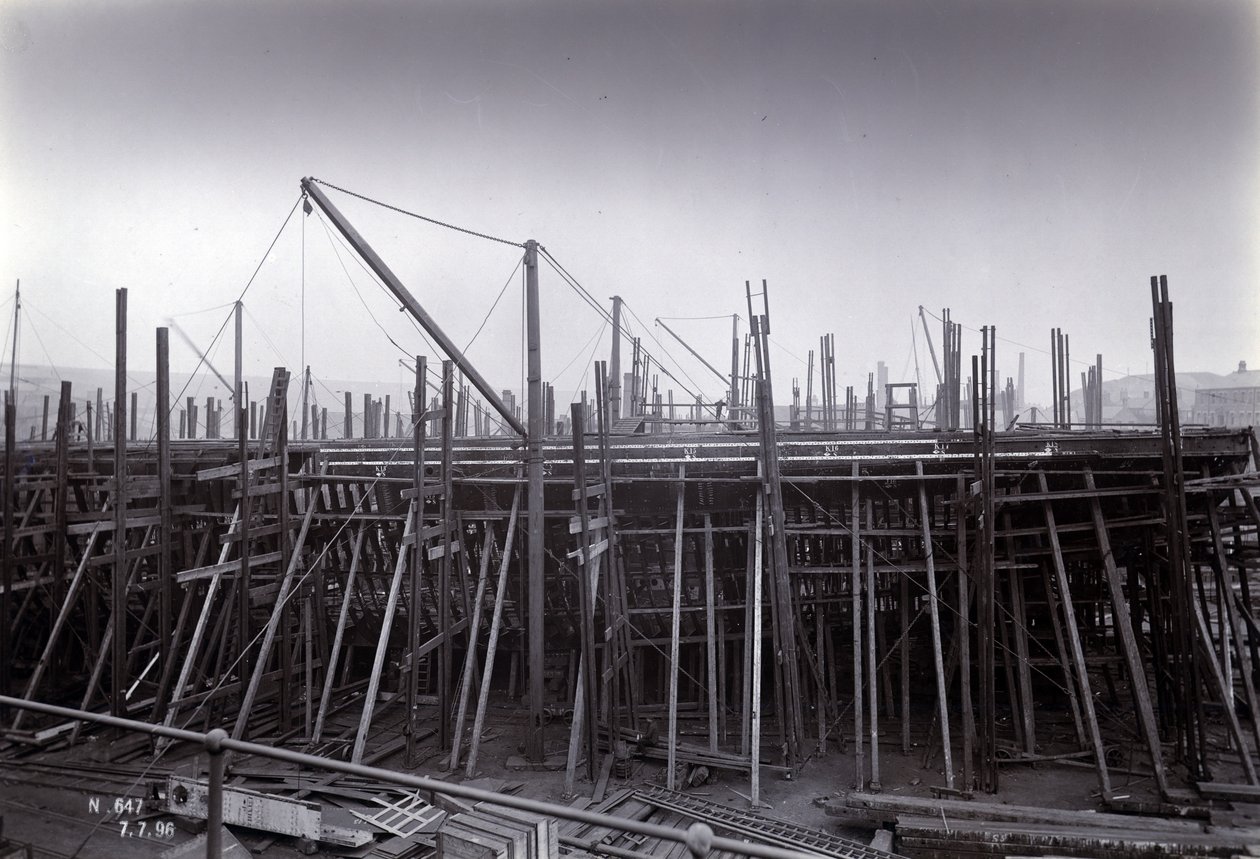 Sir W.G. Armstrong Mitchell and Co. Ltd., Low Walker tersanesinde, Newcastle upon Tyne, 1896