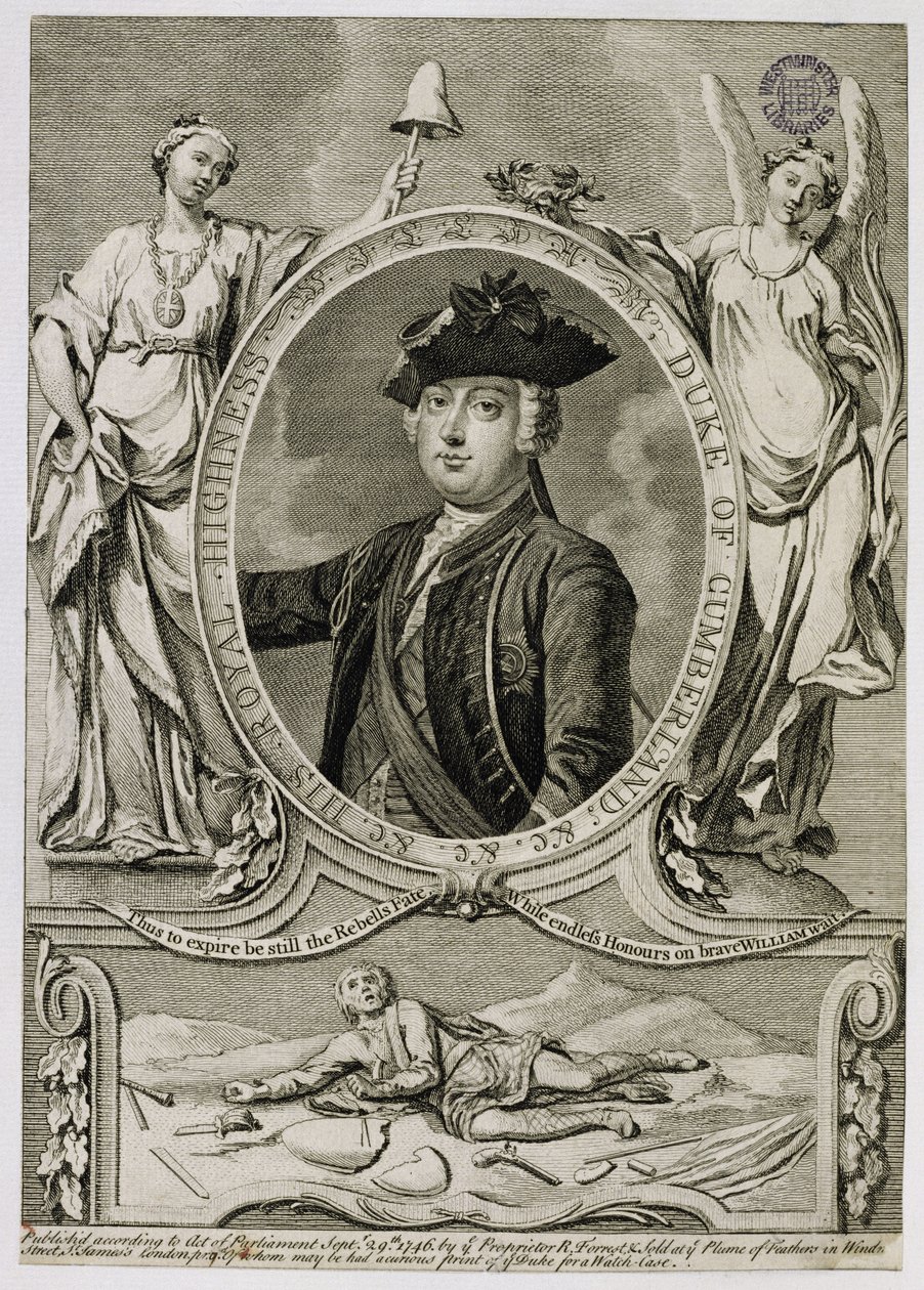 William Augustus, Cumberland Dükü (1721-65), 1746 by English School