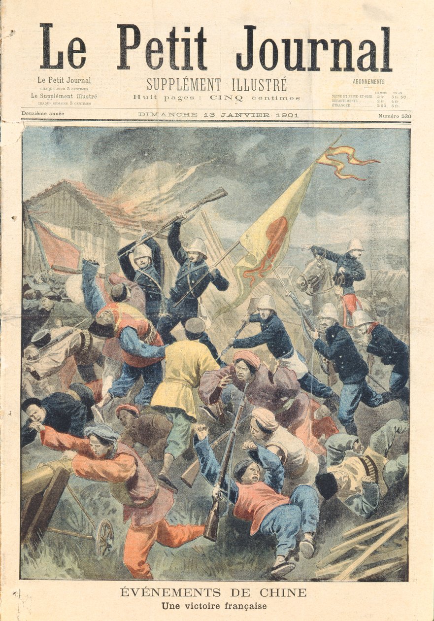 1900-01 Boksör İsyanı sırasında General Bailloud komutasındaki Fransız, Alman ve İtalyan birlikleri tarafından Tcheli eyaleti Pao-Ting-Fu