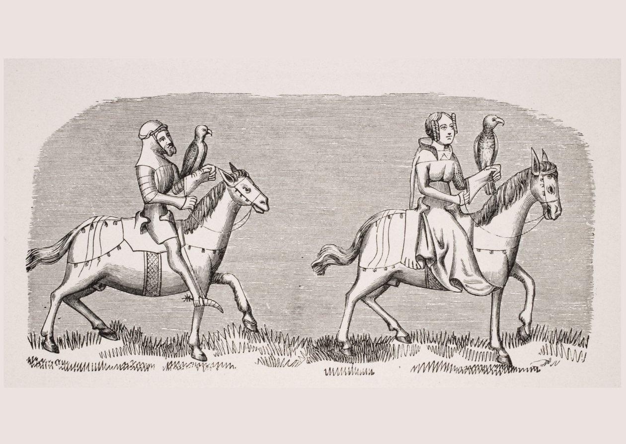Şahinle yola çıkan kadın, Henri de Ferrieres