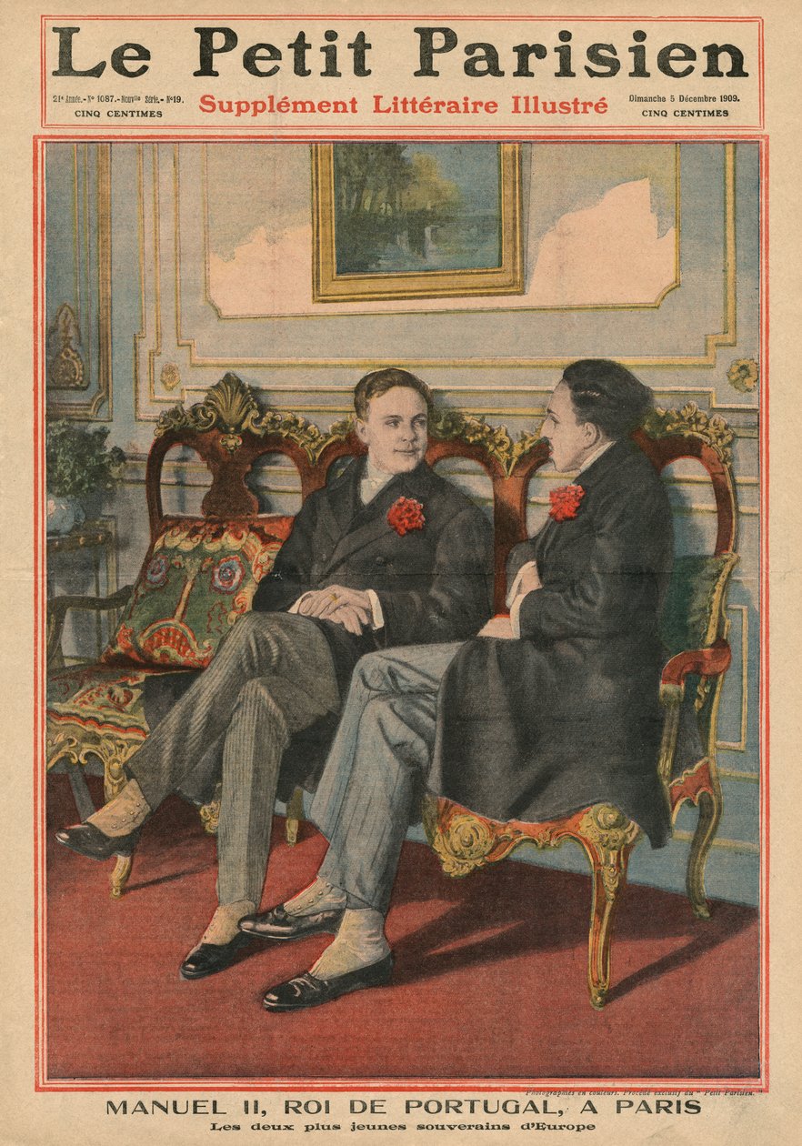Manuel II, Portekiz Kralı, Avrupa