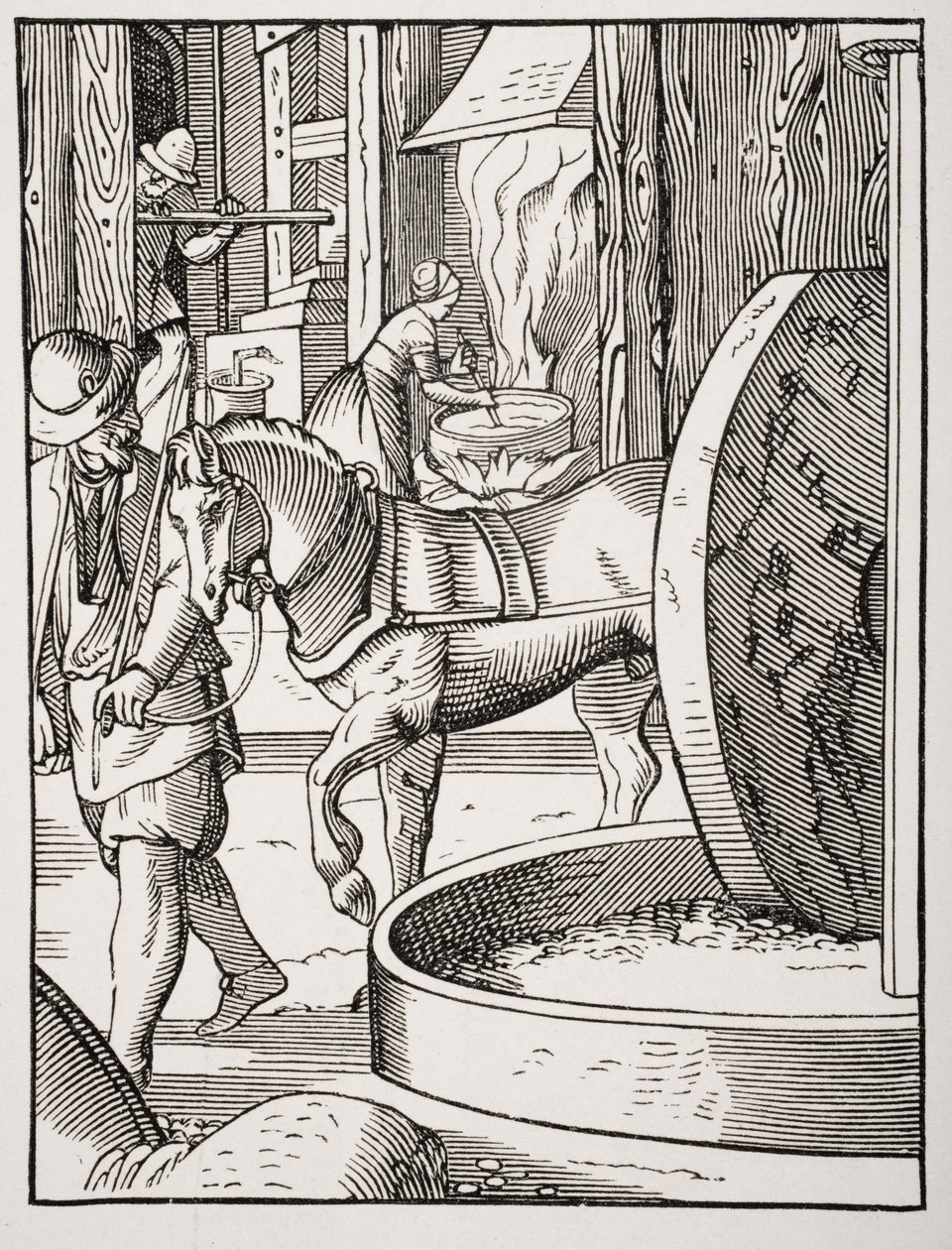 Oil of Manufacturing, Jost Amman (1539-91) tarafından Paul Lacroix (1806-84) tarafından 1847