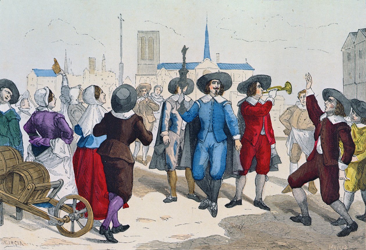 Şarap Satıcıları, Louis XIII (1601-43) zamanında, liderlerinden önce 