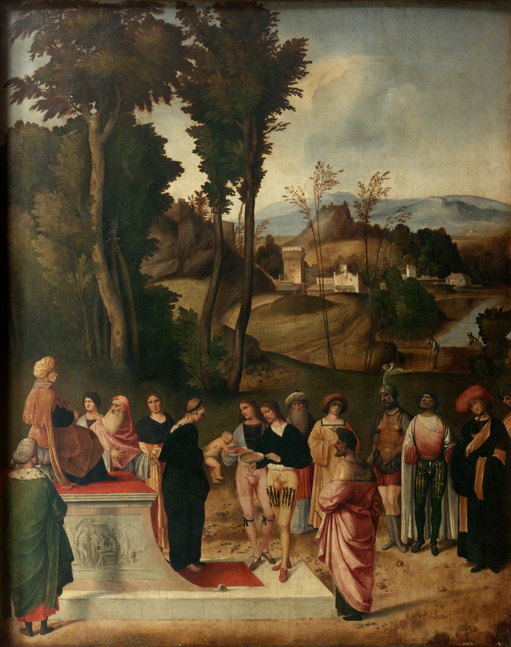 Musa Ateşle Yargılanıyor by Giorgione da Castelfranco