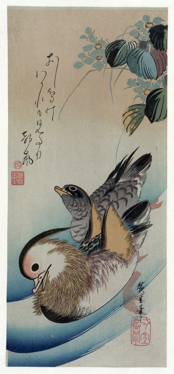 Oshidori (Mandarin Ördeği) by Utagawa Hiroshige