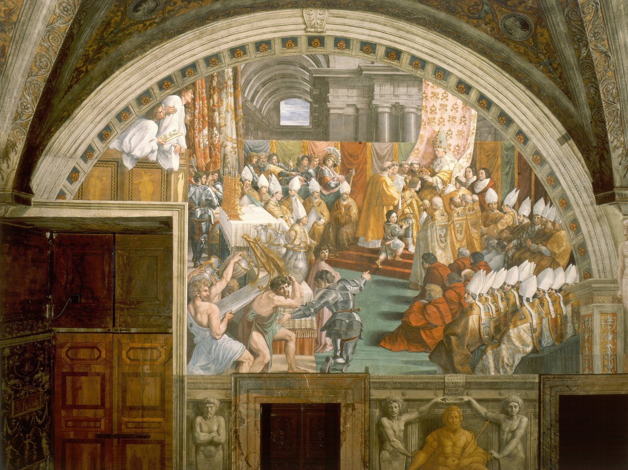 Coronation of Charlemagne by Leo III. in St. Peter