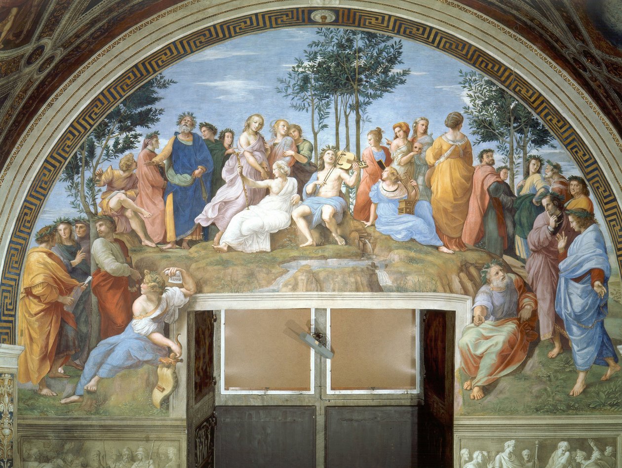 El Parnaso by Raffaello Sanzio Raphael