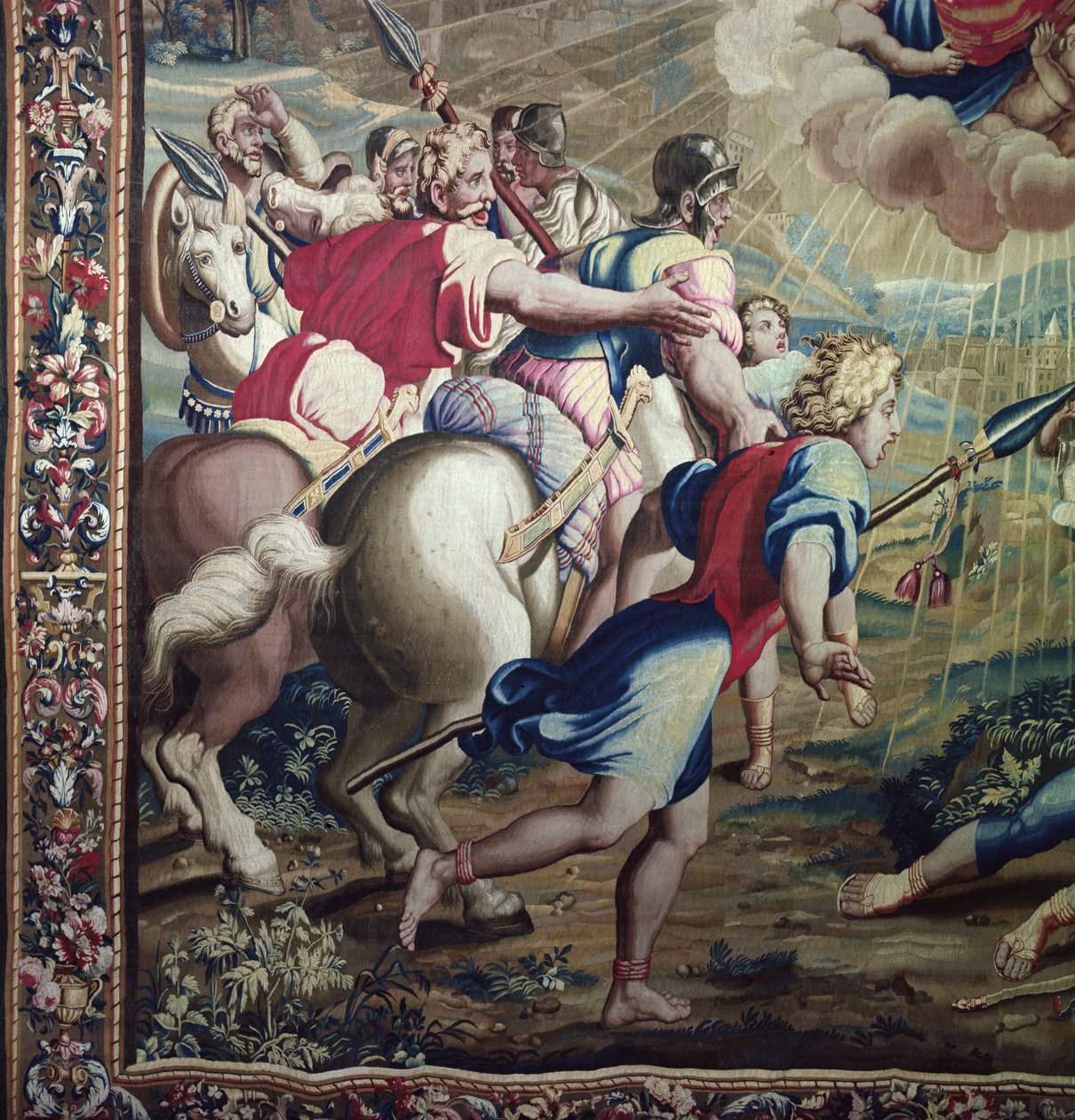 Philippe Behagle (1641-1705), 1695-98 yönetiminde Beauvais Atölyesinde dokunan Havarilerin İşleri, Dönüşüm Aziz Paul (Saint Paul