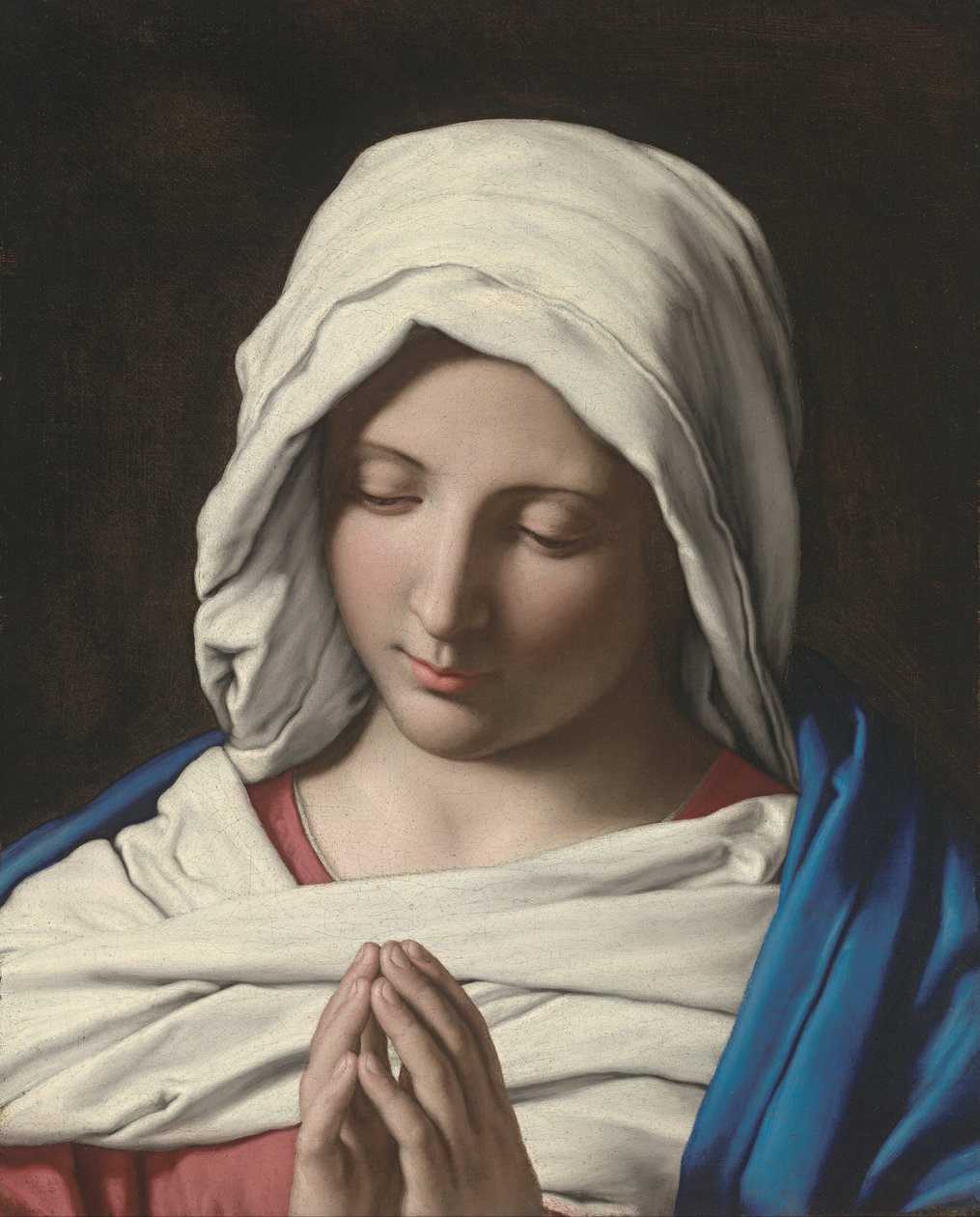 Madonna dua ederken by Giovanni Battista Salvi da Sassoferrato