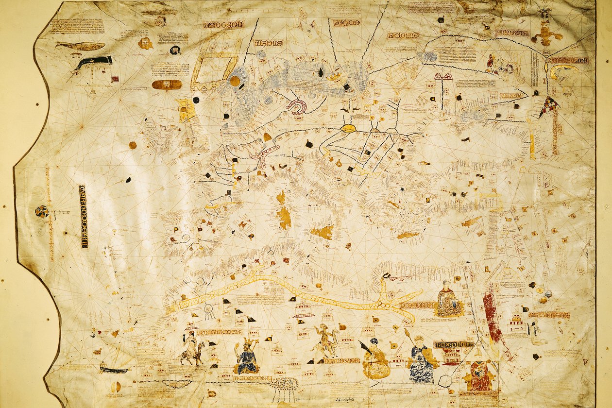 Charles V Haritası, Mecia de Viladestes Haritası, Avrupa ve Kuzey Afrika
