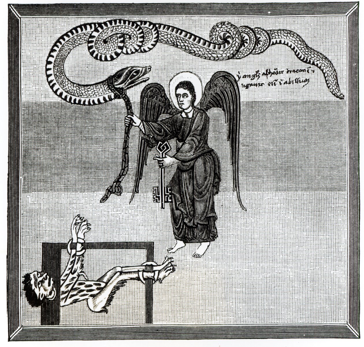 Cehennemin Anahtarlarını elinde tutan Melek, Asturyalı rahip Beatus of Liebana