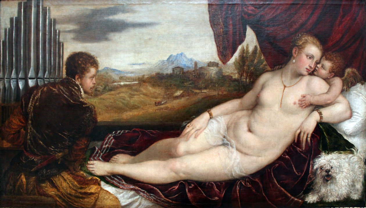 Organ Oyunculu Venüs by Tiziano Vecelli