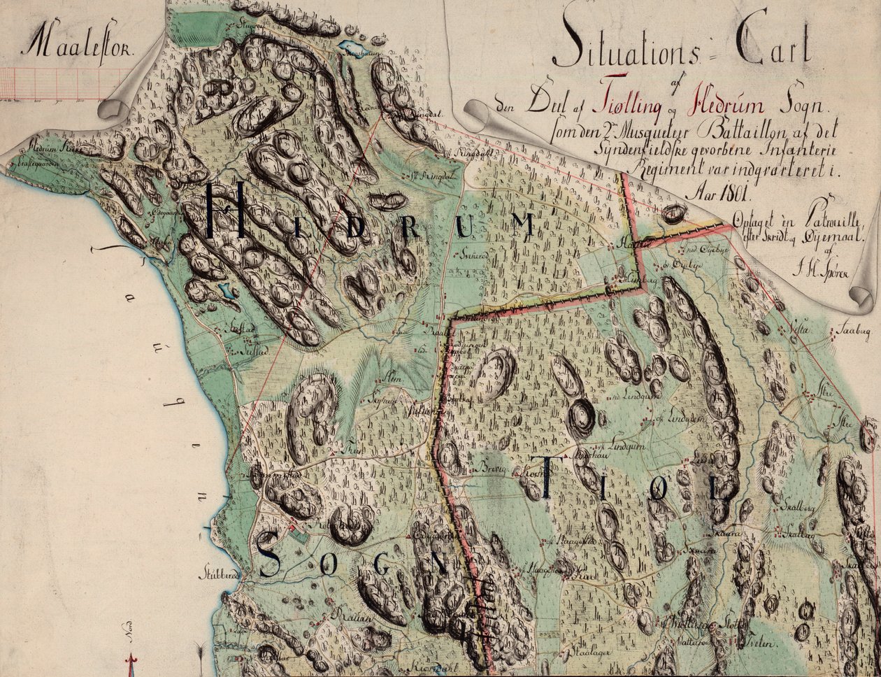 Harita el işaretinde (1801) yayınlanmıştır ve Vestfold