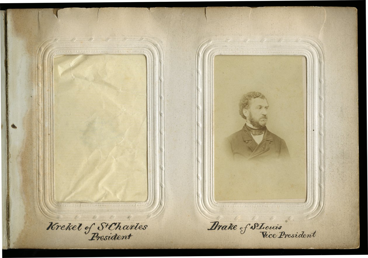 Charles D. Drake ile 1865 Albüm sayfasının Missouri Anayasa Konvansiyonu by Unknown