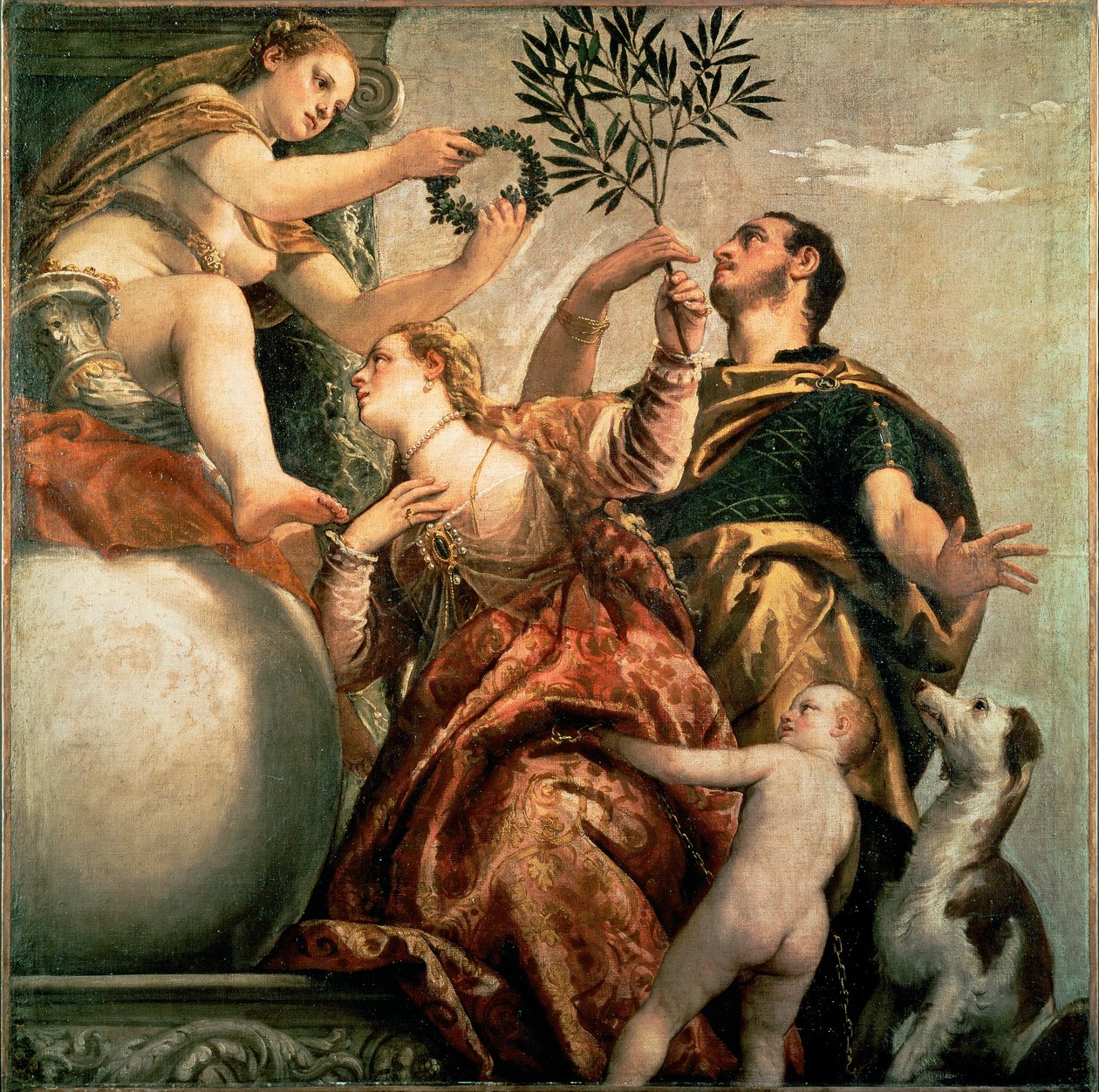 Aşk Alegorisi: Mutlu Birliktelik (tuval üzerine resim) by (1528-88) Veronese