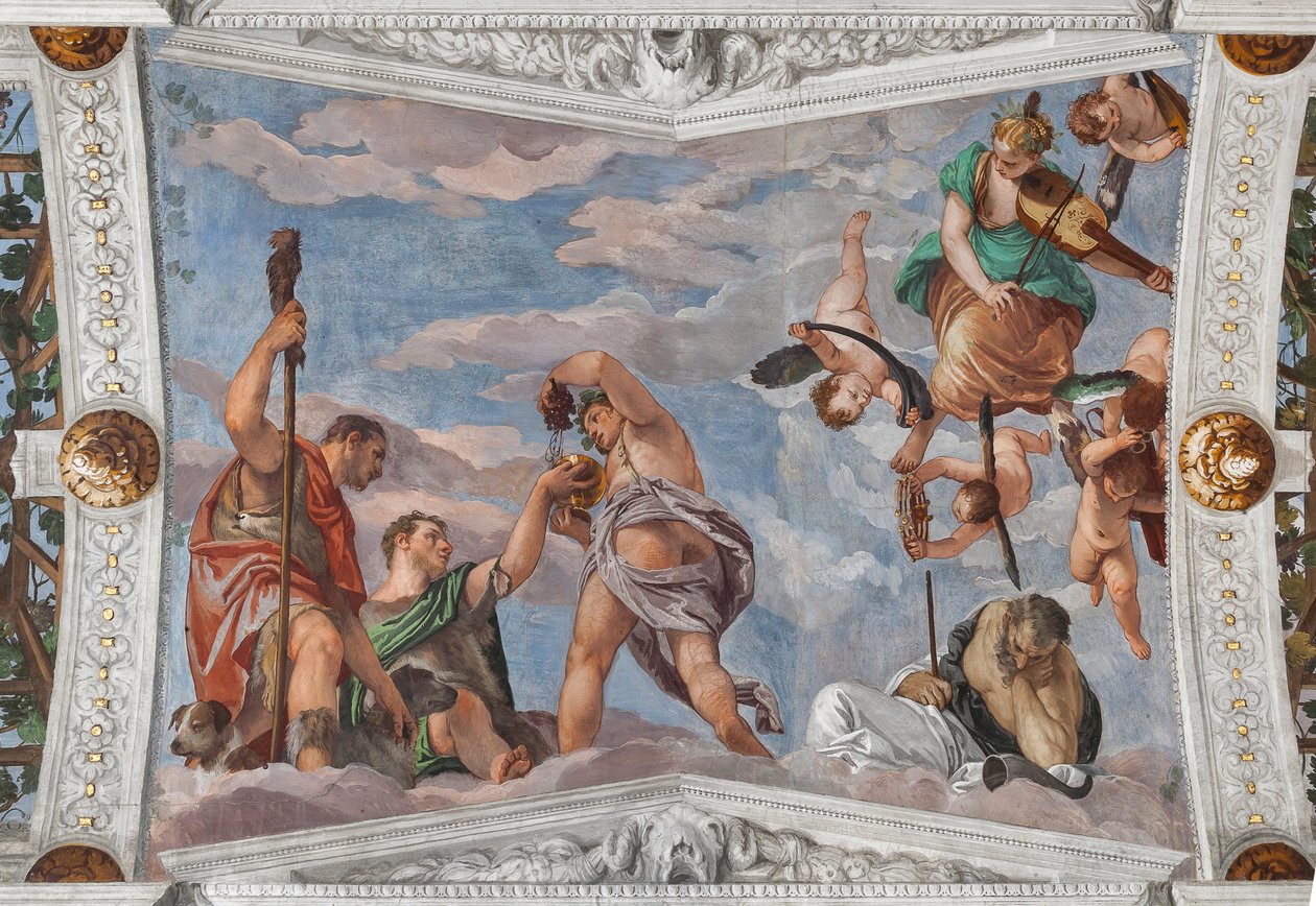 Baküs çobanlara üzüm kullanmayı öğretiyor by Veronese