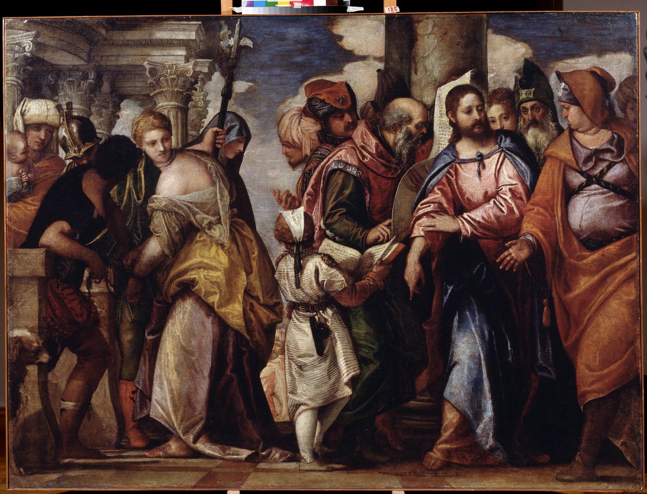 İsa ve zinayla alınan kadın by Veronese