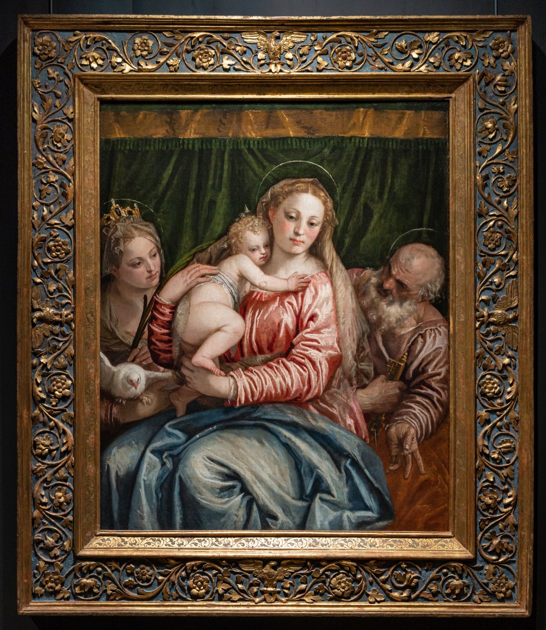 Alessandria'lı S. Catherine ve Peter arasında Madonna ve Bebek İsa by (1528-88) Veronese