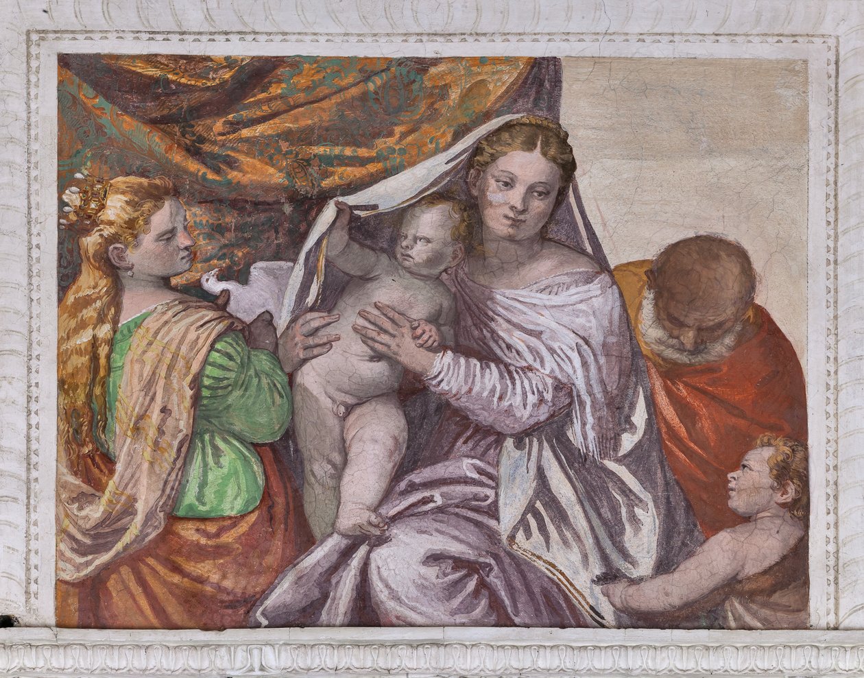 Bebek İsa ve Aziz Catherine ile Madonna İsa