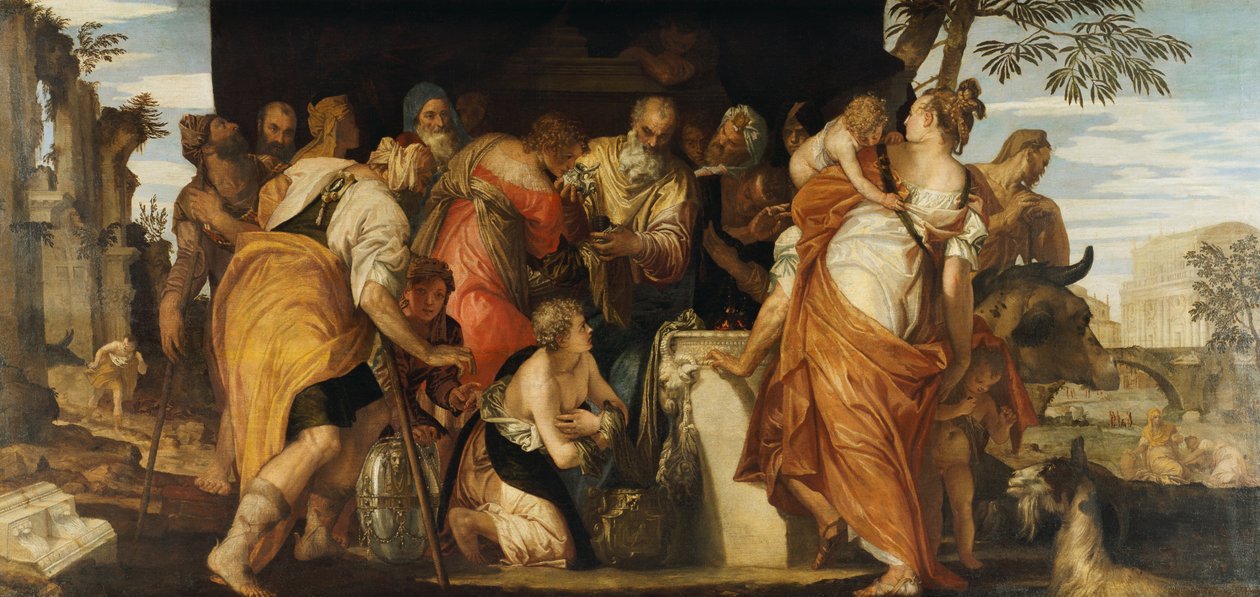 Davud#39;un Meshedilmesi, 1555 dolayları (tuval üzerine yağlıboya) by (1528 88) Veronese