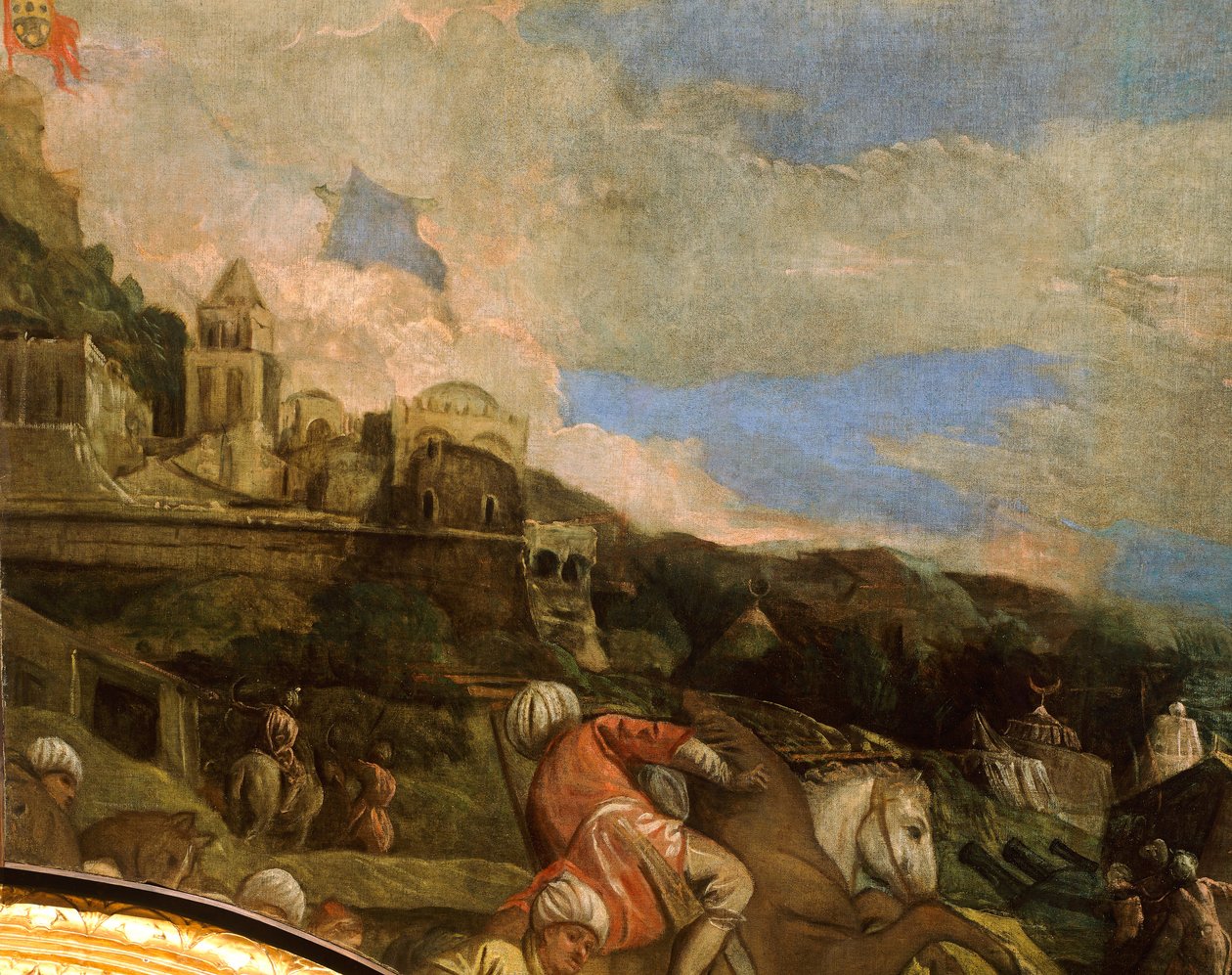 Antonio Loredan, Üsküdar'ı özgürleştiriyor, Paolo Veronese (1528-1588), detay, Büyük Konsey Salonu, Palazzo Ducale, Venedik by (1528 88) Veronese