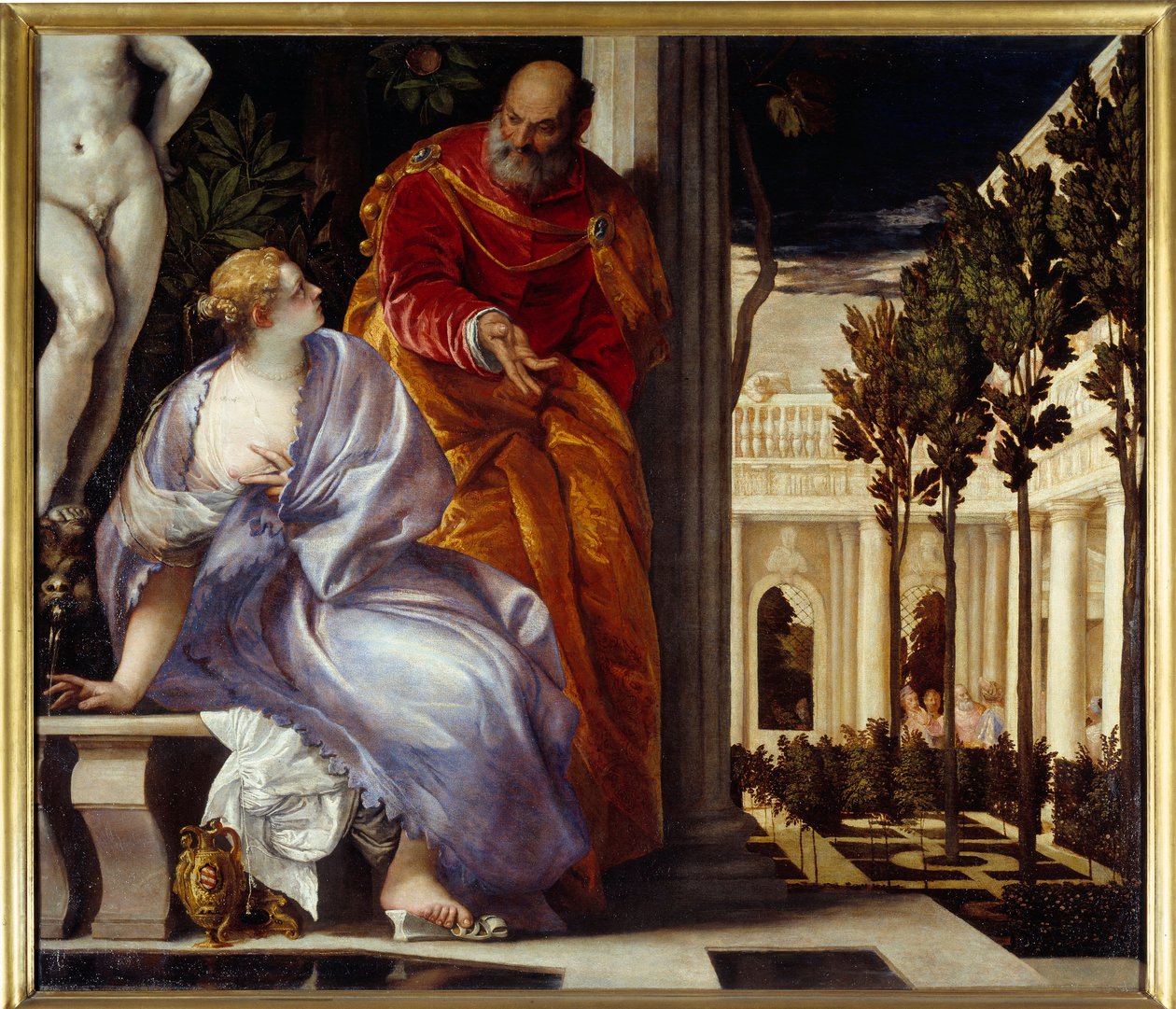 Bethsabee banyoda Resim Paolo Veronese (1528-1588) 1575 Güneş. 2,27x2,37 m Lyon, Musee des Beaux Arts by Veronese