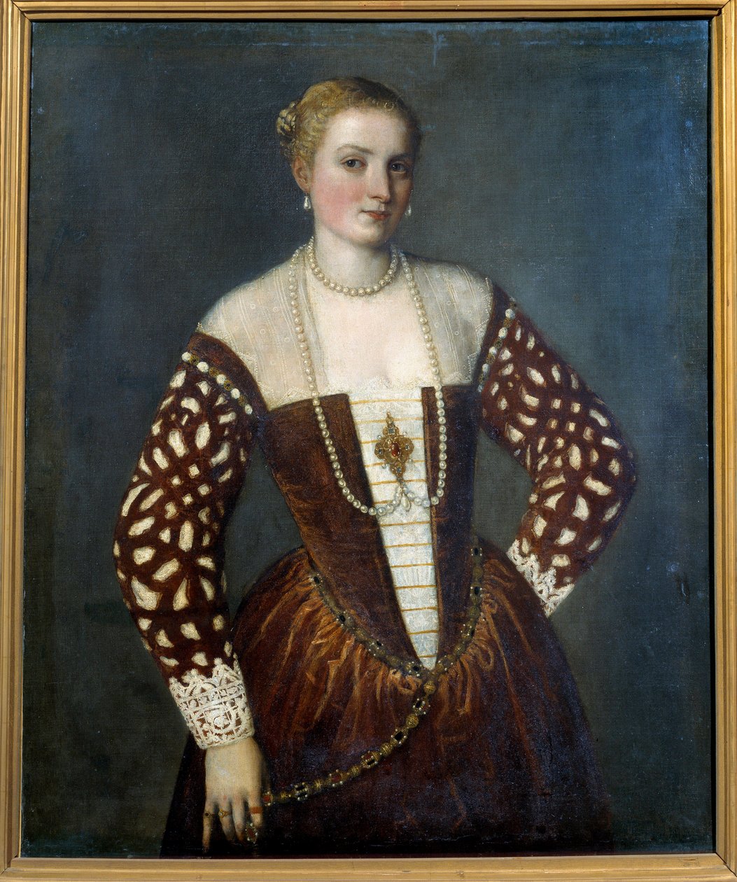Venedikli bir kadının portresi. Paolo Veronese