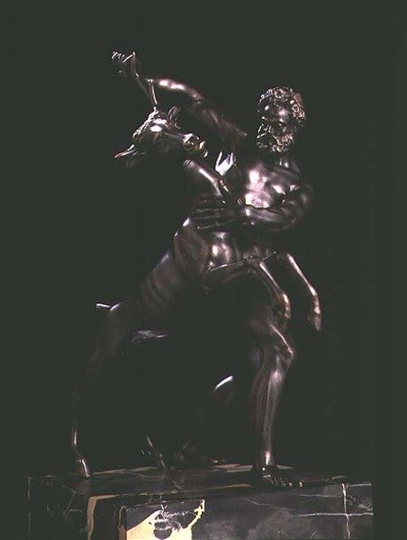 Herkül ve Arkadyalı Geyik (bronz) by Giambologna