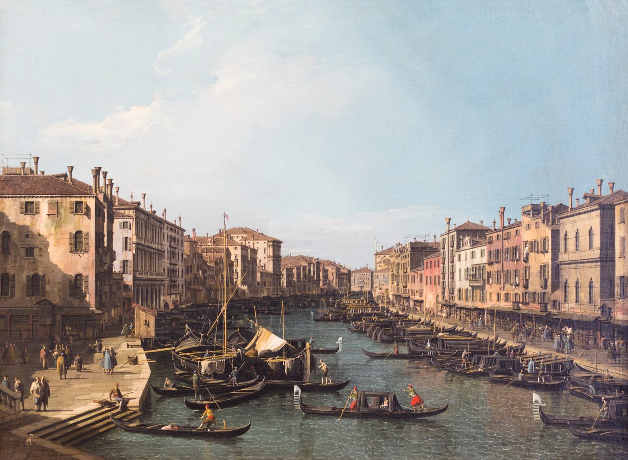Canal Grande'den Venedik manzarası by (1697 1768) Canaletto