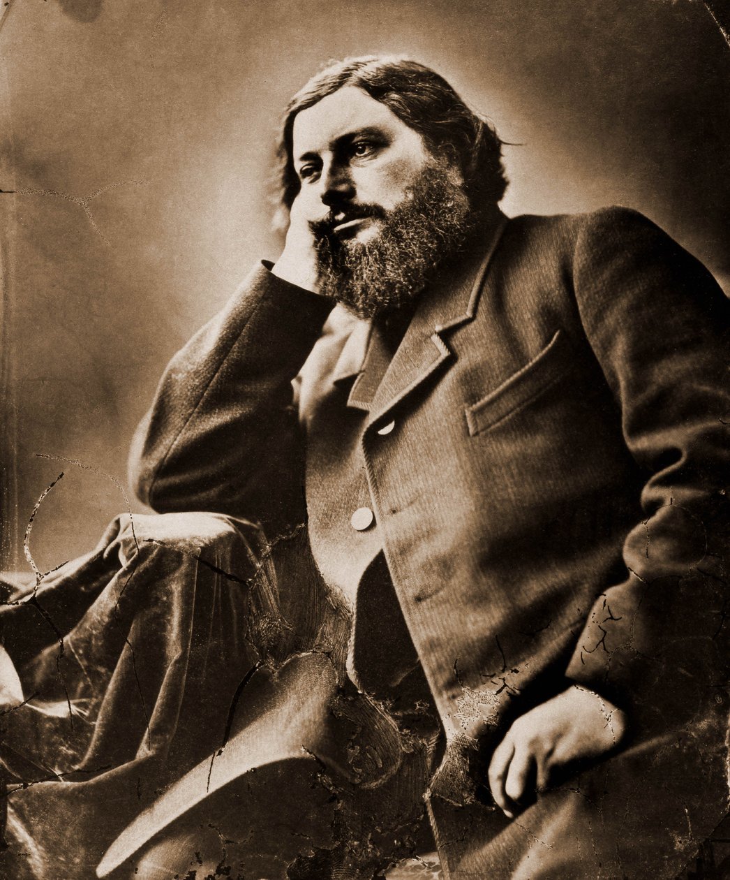 Gustave Courbet'nin portresi, ressam 1819-1877 by Nadar