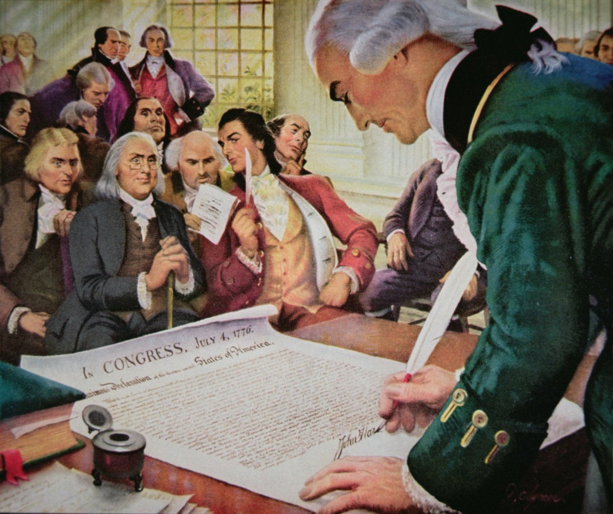 John Hancock (1737-93) 4 Temmuz 1776
