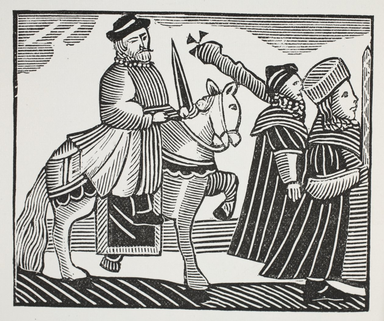 Wat Tyler ve Jack Straw'ın Tarihi, John Ashton'ın 'On Sekizinci Yüzyılın Bölüm Kitapları'ndan bir çizim, pub. 1882 (lito) by (after) English School