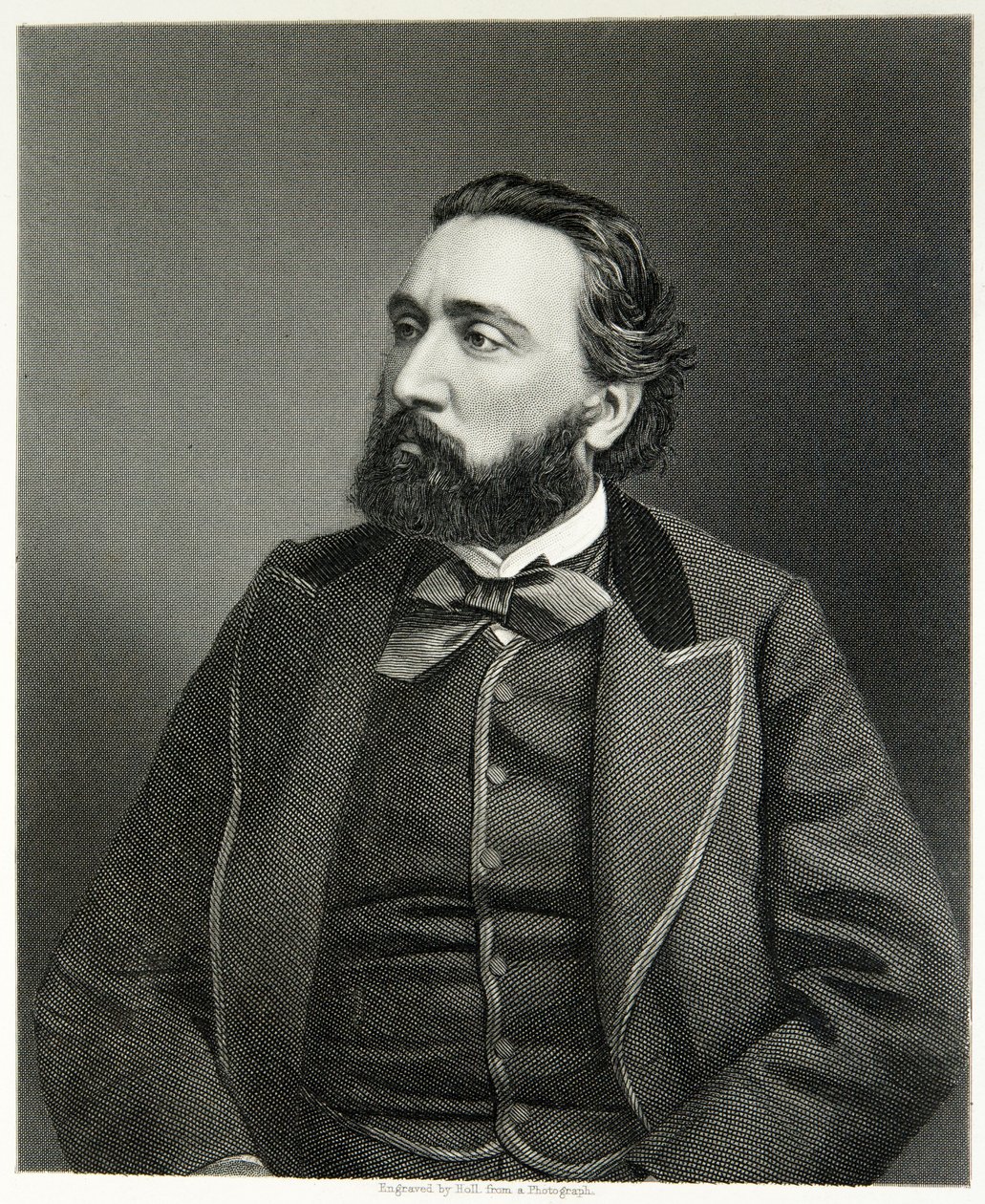 Léon Gambetta (gravür) by (after) English photographer